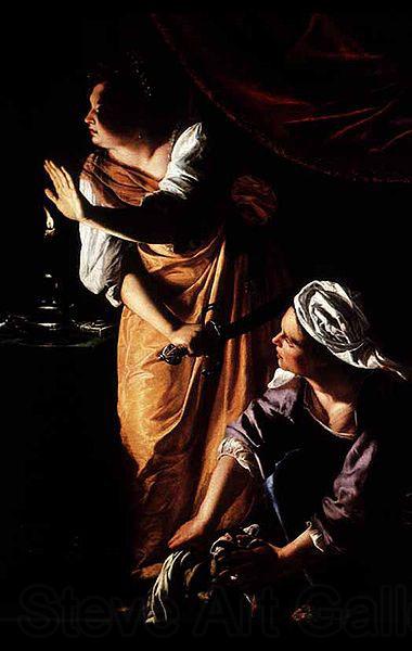 Artemisia gentileschi Judith and Her Maidservant with the Head of Holofernes,